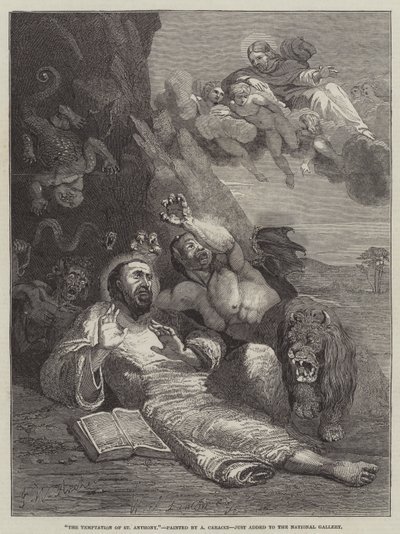 De verleiding van Sint Antonius door John Wykeham Archer